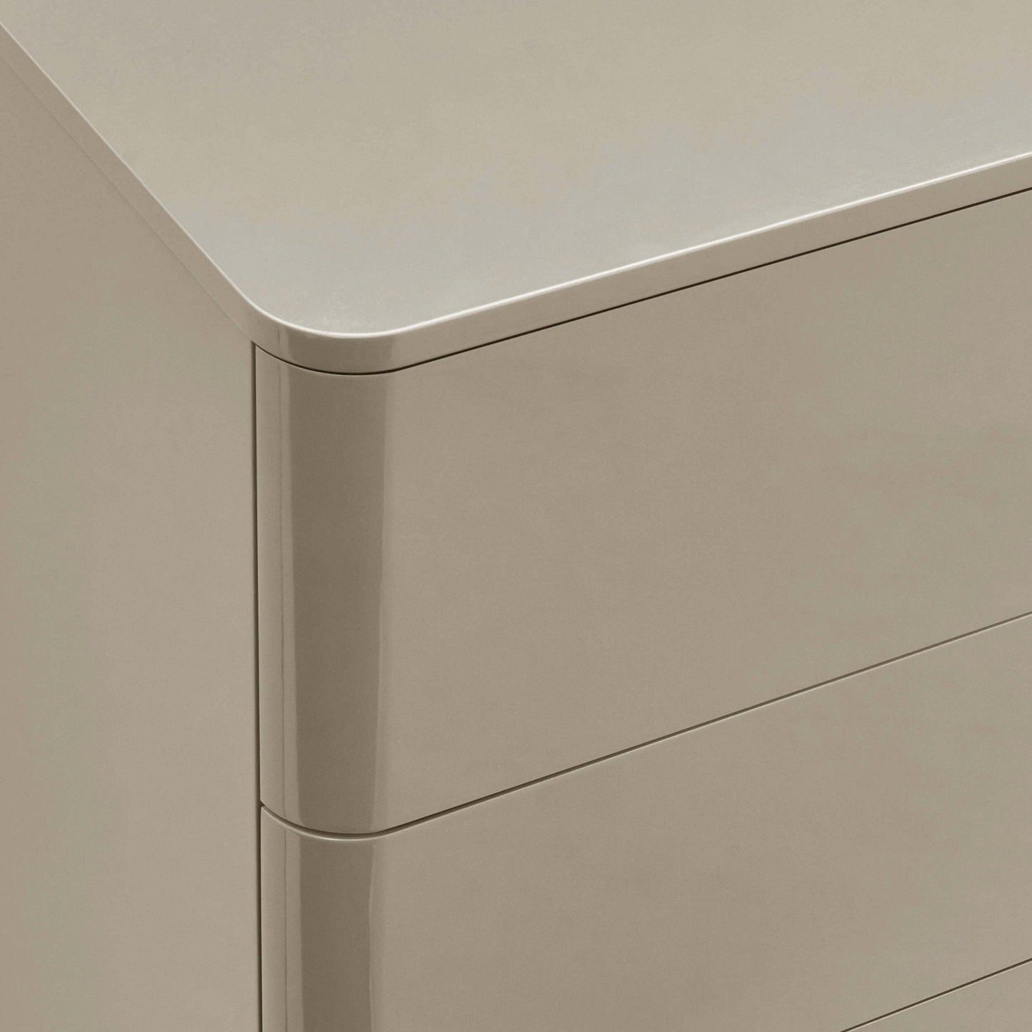 DUS-CC2-01661 Grade-C3 Dusk Romilly High Gloss 6 Drawer Chest - Taupe RRP £239.00