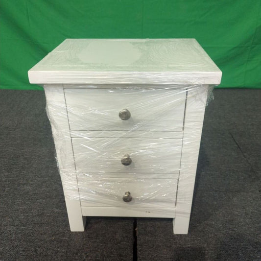 ROS-OUT-00560 Grade-C1 Roseland Furniture Cornish 3 Drawer Bedside Table RRP £109.95