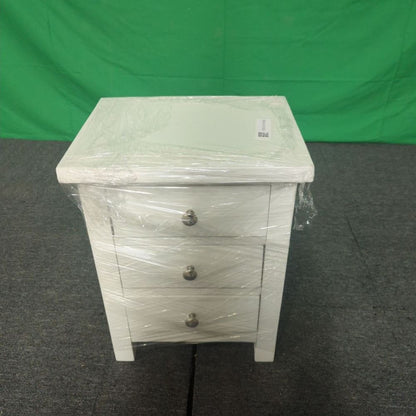 ROS-OUT-00562 Grade-C1 Roseland Furniture Cornish 3 Drawer Bedside Table RRP £109.95