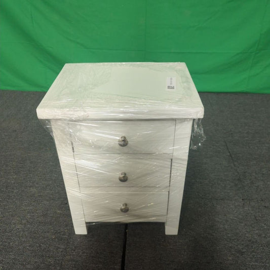 ROS-OUT-00562 Grade-C1 Roseland Furniture Cornish 3 Drawer Bedside Table RRP £109.95