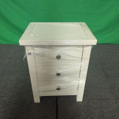 ROS-OUT-00571 Grade-C1 Roseland Furniture Cornish 3 Drawer Bedside Table RRP £109.95