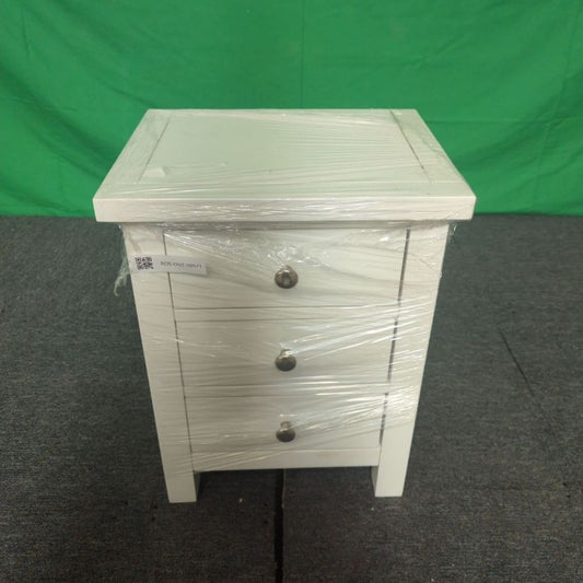 ROS-OUT-00571 Grade-C1 Roseland Furniture Cornish 3 Drawer Bedside Table RRP £109.95