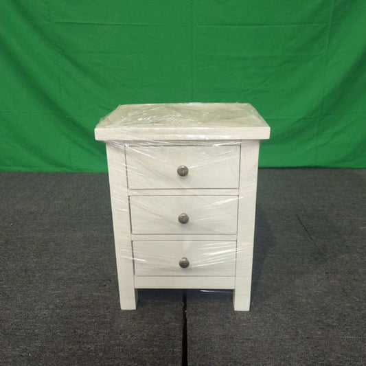ROS-OUT-00576 Grade-C1 Roseland Furniture Cornish 3 Drawer Bedside Table RRP £109.95