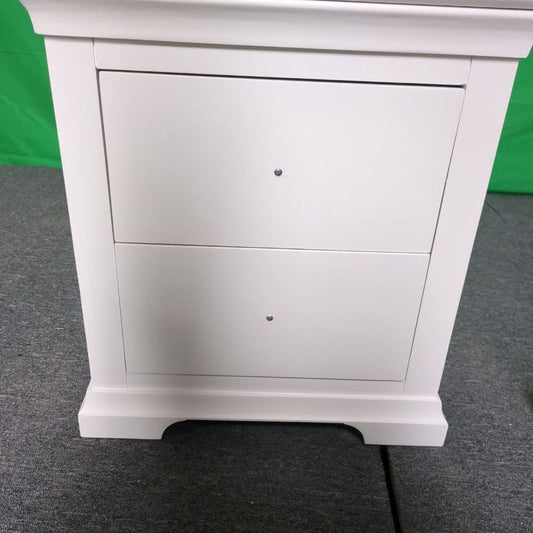 ROS-OUT-00649 Grade-C1 Roseland Furniture Colette 2 Drawer Bedside Table RRP £169.95