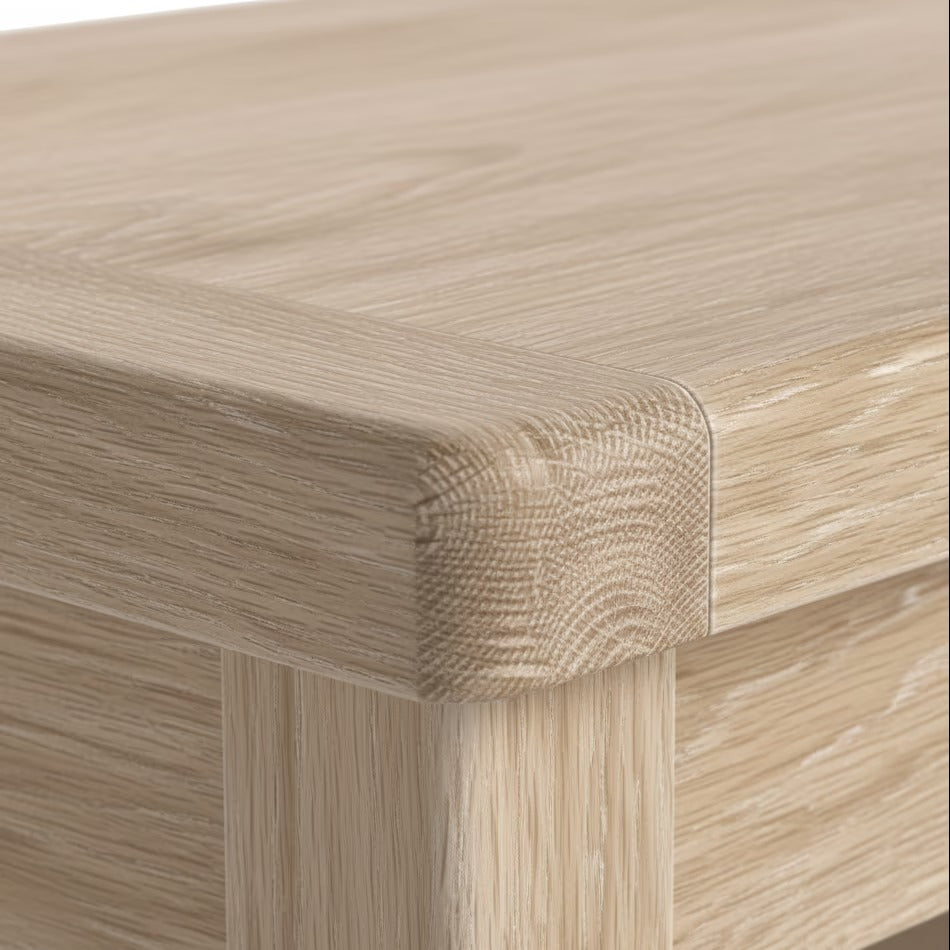 Roseland Grade B Furniture Portland Washed Oak Nest of Tables RRP £145