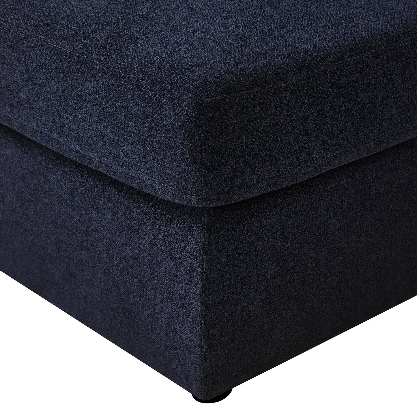 DUS-CC2-02721 Grade-B Dusk Miami Pouffe - Chenille Navy RRP £199.00