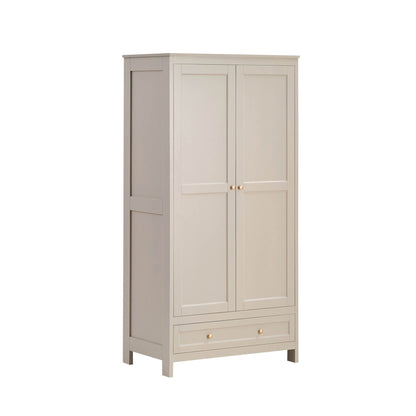 DUS-CC2-03011 Grade-B Dusk Ruby 2 Door Wardrobe with Drawer - Taupe RRP £319.00