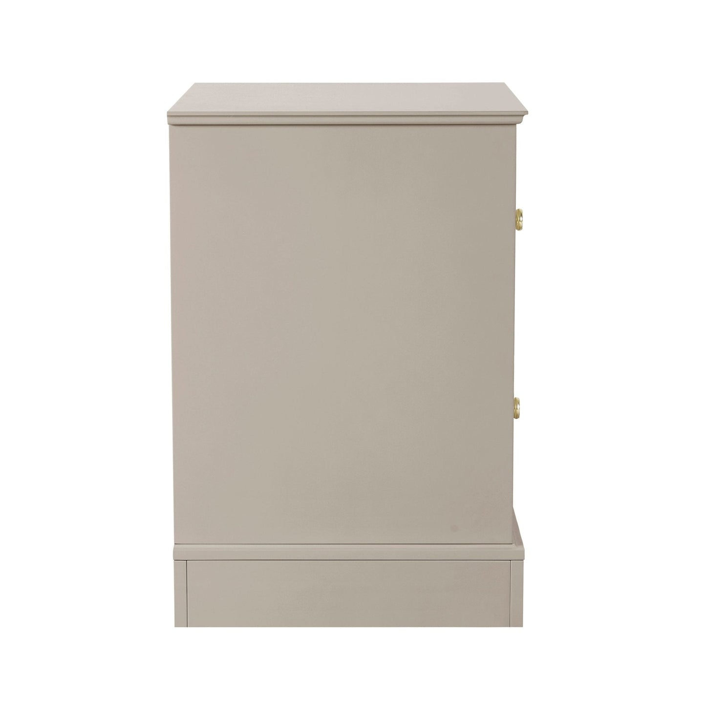 DUS-CC2-04605 Grade-BER Dusk Ruby 2 Drawer Bedside - Taupe RRP £119.00
