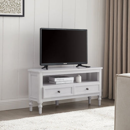 DUS-CC2-02409 Grade-B Dusk Ruby 100cm Corner TV Unit - Washed Stone RRP £179.00