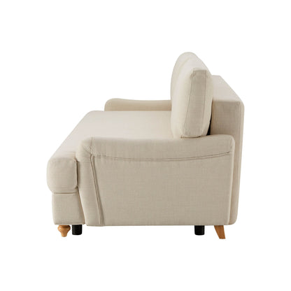 Dusk Hampshire Grade B Beige Linen 3 Seater Sofa Bed RRP £759