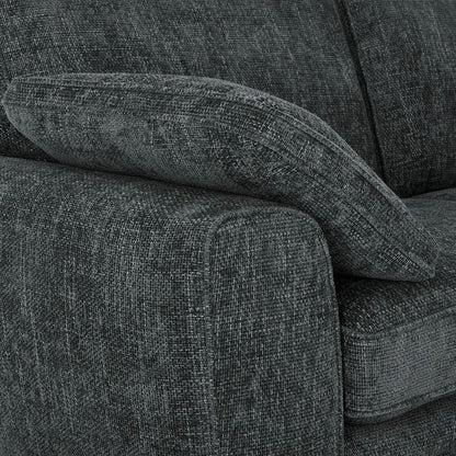 CCG-TRA-00137 Grade-C2 Oak Furnitureland Melbourne 2 Seater Sofa in Enzo Slate Fabric RRP £1079.99