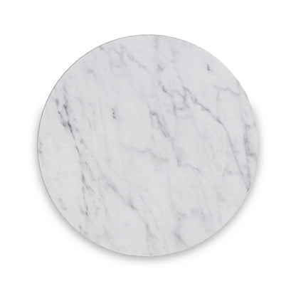 Roseland Grade B Furniture Pimlico White Marble & Grey Round C Side Table RRP £200