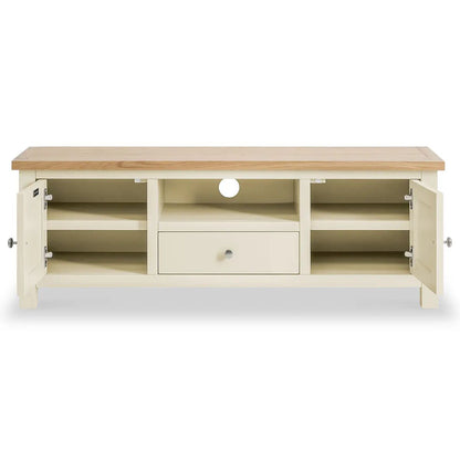 Roseland Grade B Furniture Farro Cream 140cm Wide TV Stand RRP £230