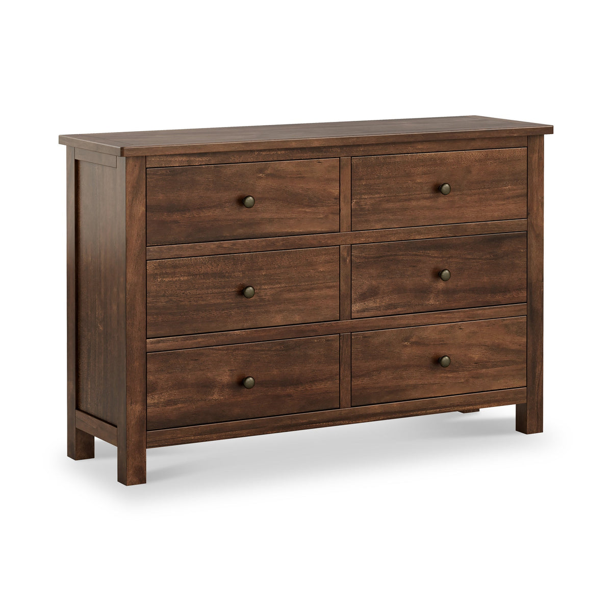 Roseland Grade B Furniture Duchy Acacia 6 Drawer Chest of Drawers RRP £370