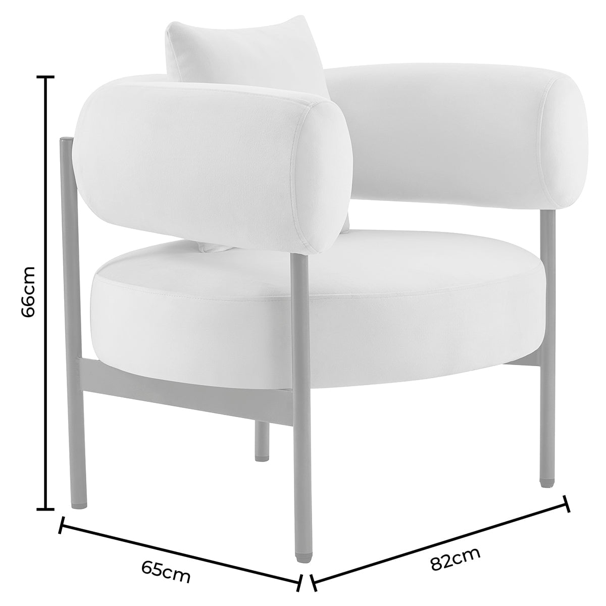 DUS-CC2-06595 Grade-B Dusk Sabrina Accent Chair - Olive RRP £151.00