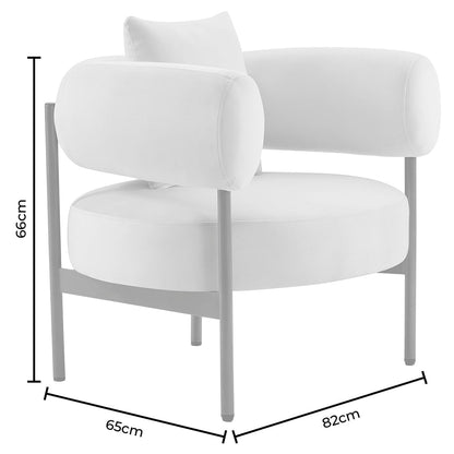 DUS-CC2-06595 Grade-B Dusk Sabrina Accent Chair - Olive RRP £151.00