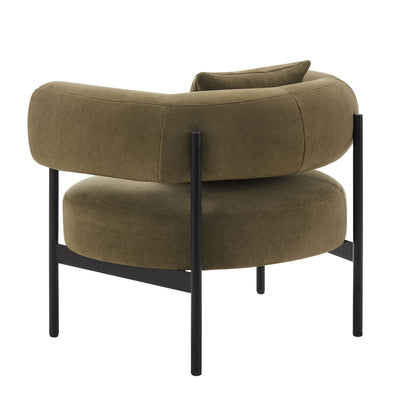 DUS-CC2-06595 Grade-B Dusk Sabrina Accent Chair - Olive RRP £151.00
