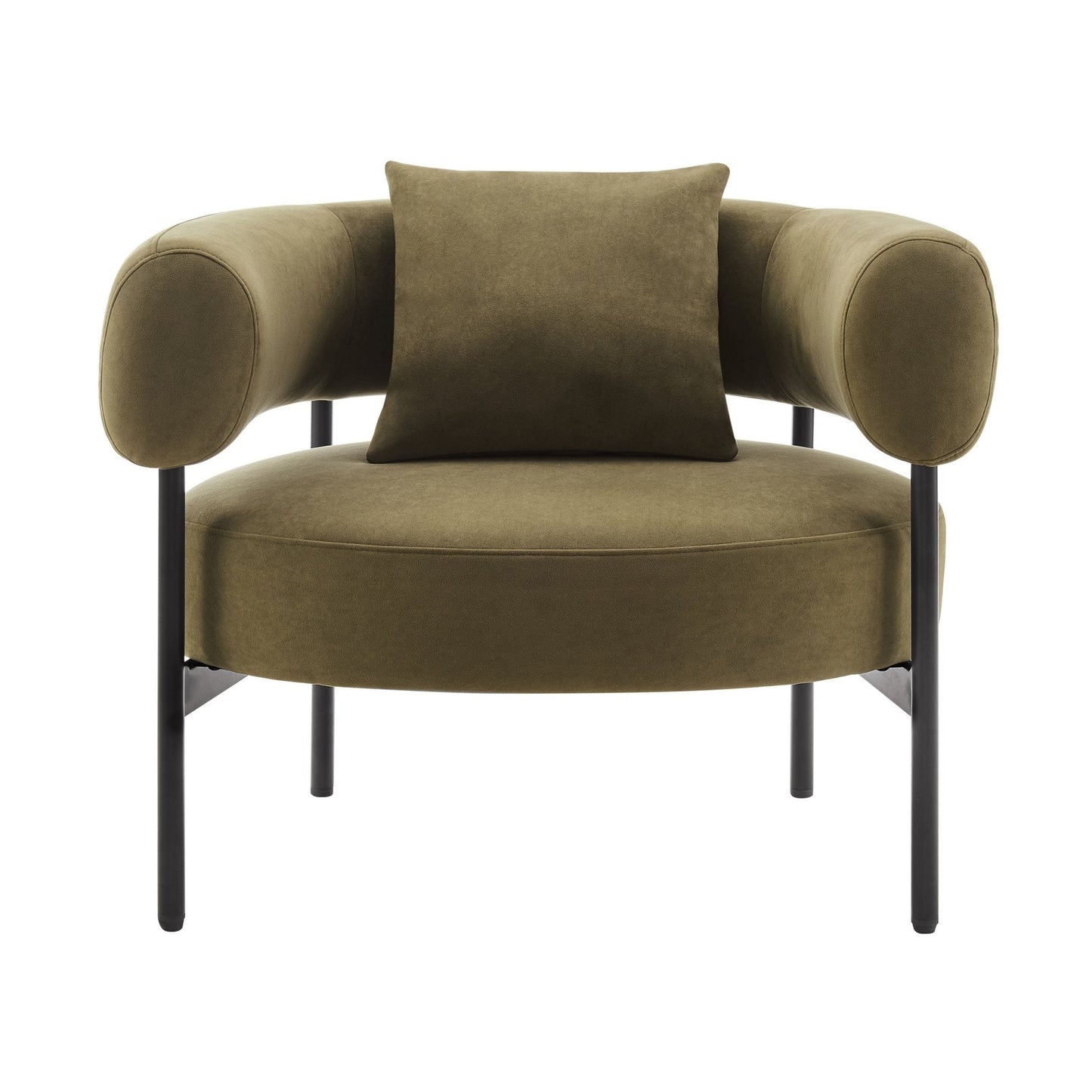 DUS-CC2-06595 Grade-B Dusk Sabrina Accent Chair - Olive RRP £151.00