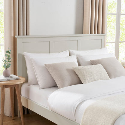 DUS-CC2-05928 Grade-B Dusk Salcombe Bed Frame - Wood - Stone - Double RRP £219.00