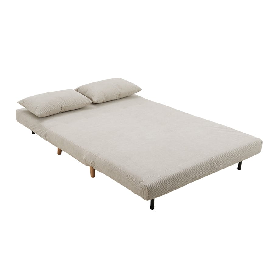 DUS-CC2-01159 Grade-C2 Dusk Seattle Double Click Clack Sofa Bed - Corduroy - Pebble RRP £389.00