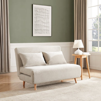 DUS-CC2-01159 Grade-C2 Dusk Seattle Double Click Clack Sofa Bed - Corduroy - Pebble RRP £389.00