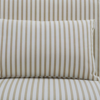 DUS-CC2-01284 Grade-C3 Dusk Seattle Double Click Clack Sofa Bed - Sand Stripe RRP £389.00