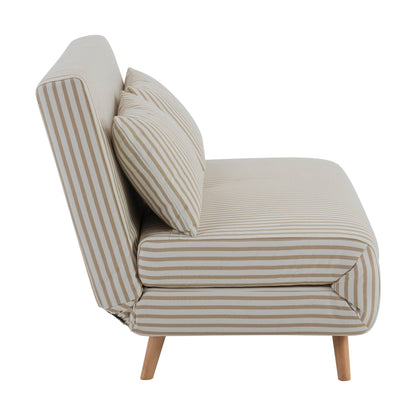 DUS-CC2-01284 Grade-C3 Dusk Seattle Double Click Clack Sofa Bed - Sand Stripe RRP £389.00