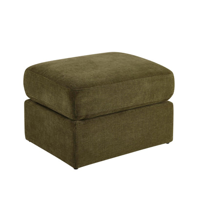DUS-CC2-08344 Grade-B Dusk Small Seville Compact Pouffe - Chenille Olive RRP £149.00
