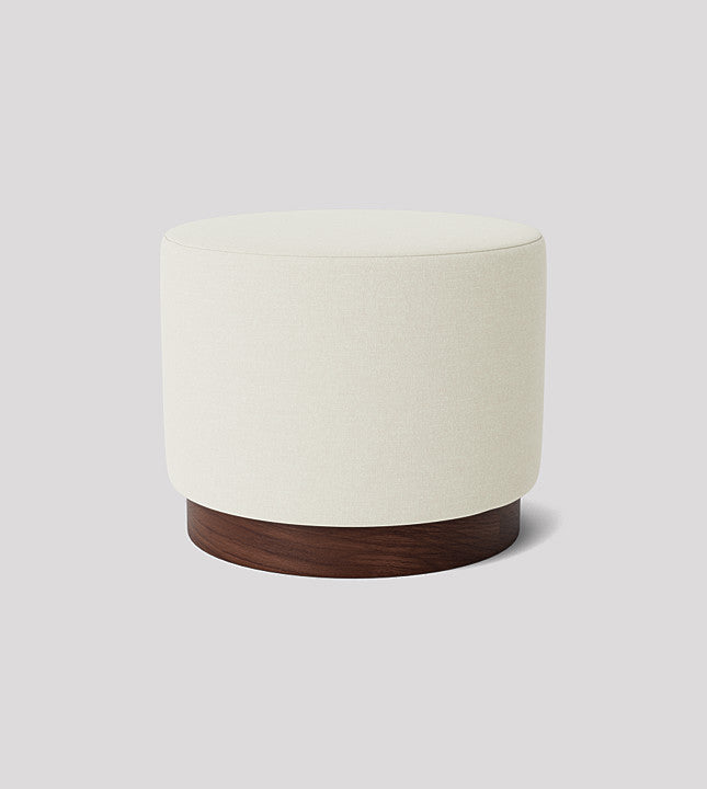 SWO-CCG-03169 Grade-B Swoon Penfold Small Ottoman in Ecru Plain Dark Base RRP £289.00