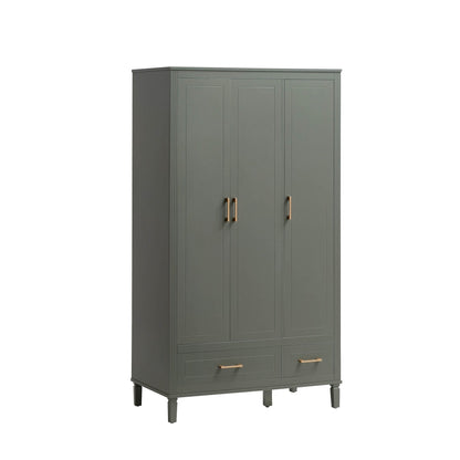 DUS-QCF-02207 Grade-DOA Dusk Sienna 3 Door Wardrobe with Drawers - Vetiver RRP £319.00