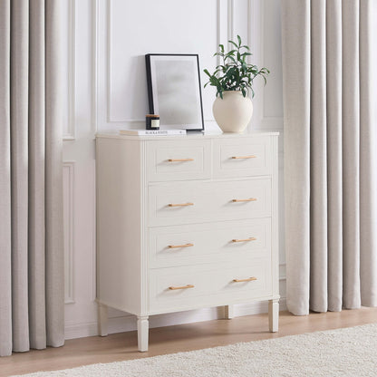 DUS-CC2-07318 Grade-B Dusk Sienna 5 Drawer Chest - Natural RRP £219.00