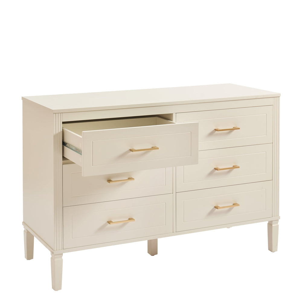 DUS-CC2-05951 Grade-B Dusk Sienna 6 Drawer Chest - Cream RRP £259.00