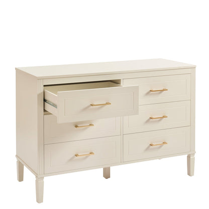 DUS-CC2-05951 Grade-B Dusk Sienna 6 Drawer Chest - Cream RRP £259.00