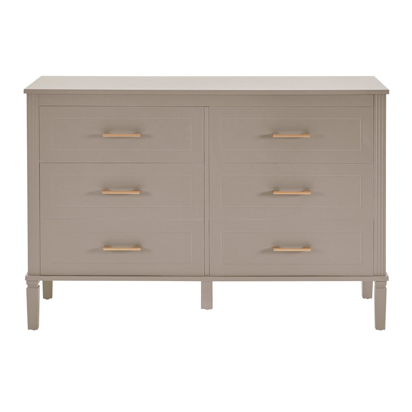 DUS-CC2-05352 Grade-B Dusk Sienna 6 Drawer Chest - Taupe RRP £259.00