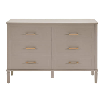 DUS-CC2-05352 Grade-B Dusk Sienna 6 Drawer Chest - Taupe RRP £259.00