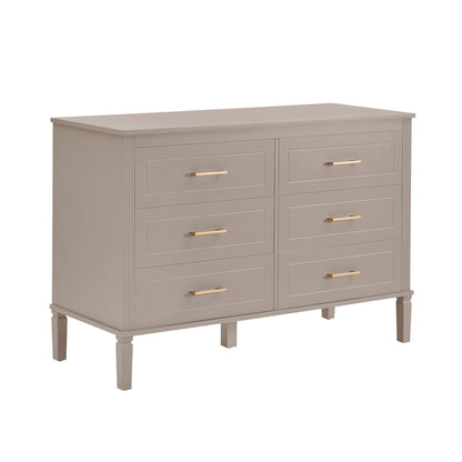 DUS-CC2-05352 Grade-B Dusk Sienna 6 Drawer Chest - Taupe RRP £259.00