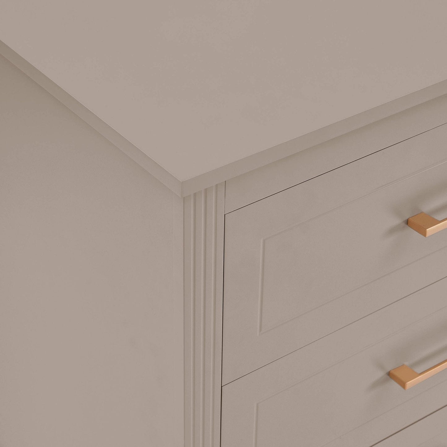 DUS-CC2-05352 Grade-B Dusk Sienna 6 Drawer Chest - Taupe RRP £259.00