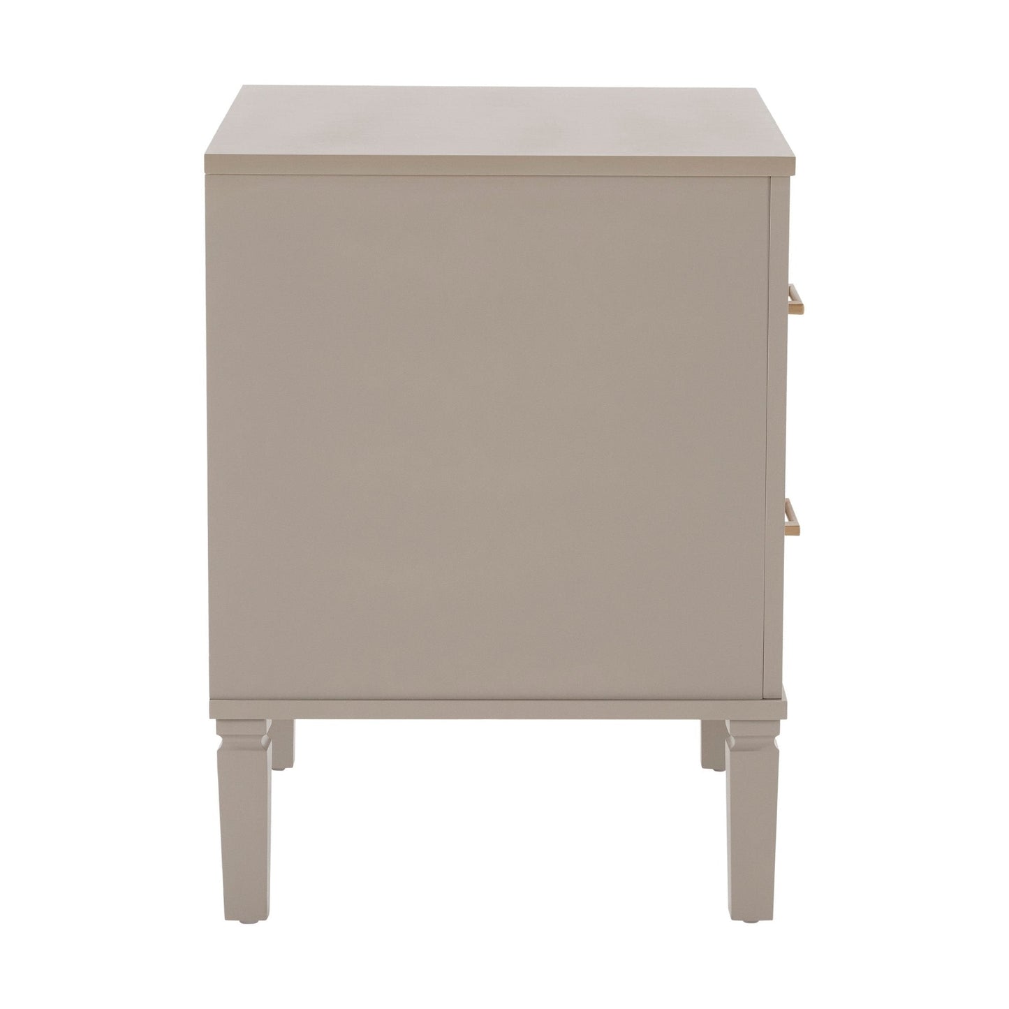 DUS-CC2-04833 Grade-B Dusk Sienna 2 Drawer Bedside Table - Taupe RRP £99.00