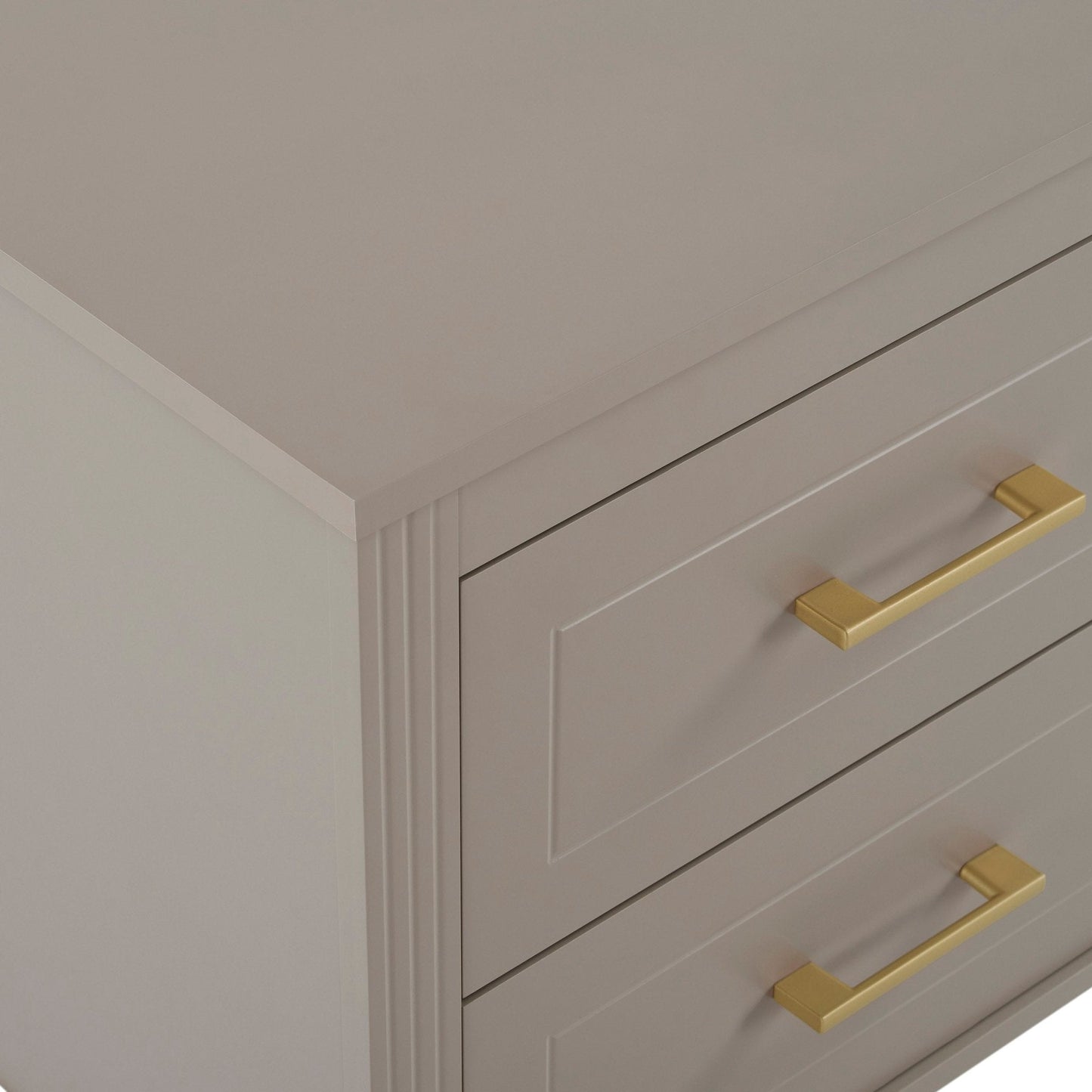 DUS-CC2-04833 Grade-B Dusk Sienna 2 Drawer Bedside Table - Taupe RRP £99.00