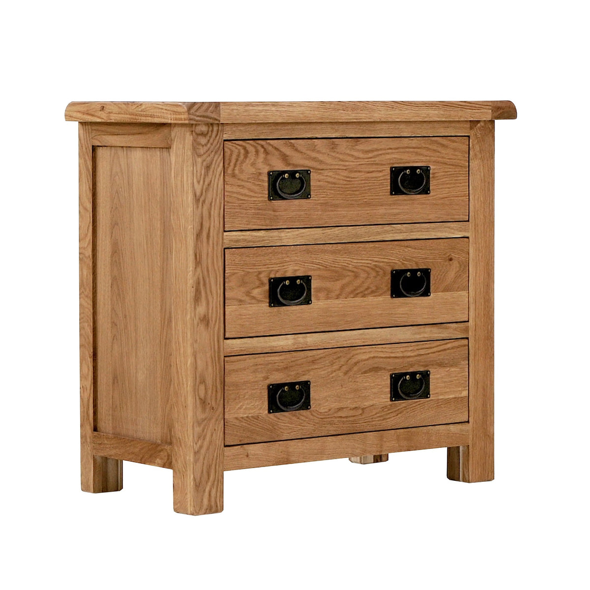 Roseland Grade B Furniture Zelah Solid Oak 3 Drawer Chest of Drawers RRP £303