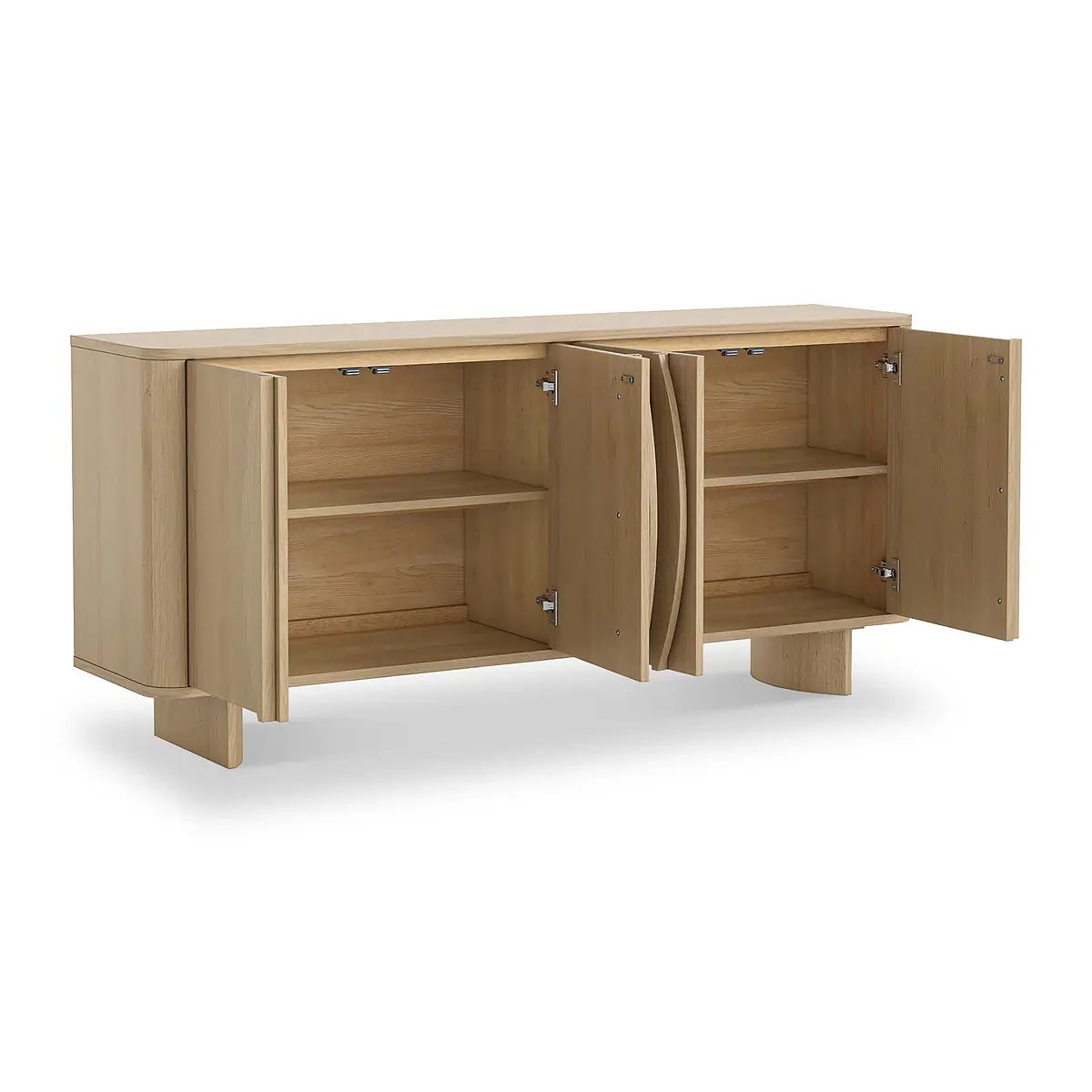 Roseland Grade B Furniture Whitstone Light Oak 4 Door Large Sideboard RRP £680