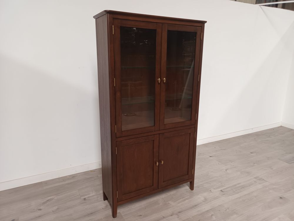 Roseland Grade B Furniture Dark Oak Display Cabinet RRP £770