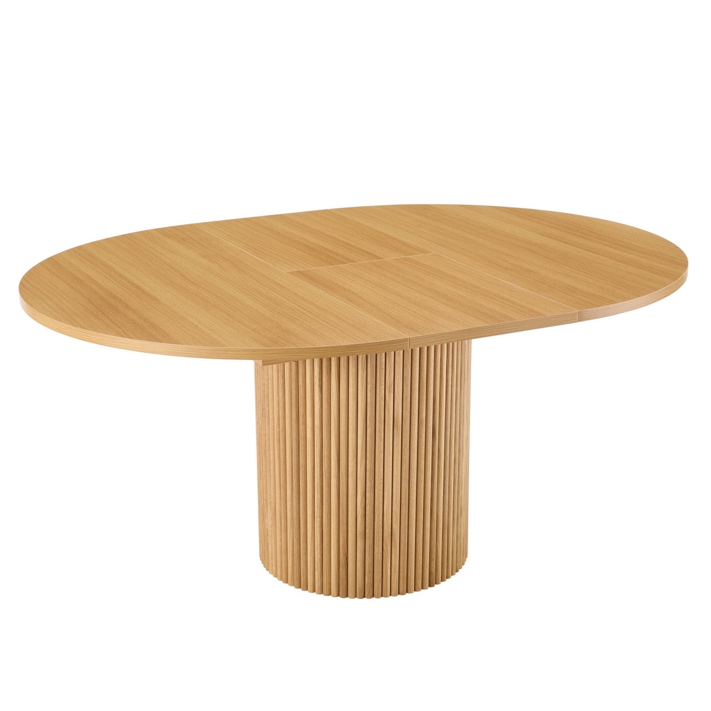 Dusk Hattie Grade B Light Wood Oval Extendable 4-6 Seater Dining Table RRP £404
