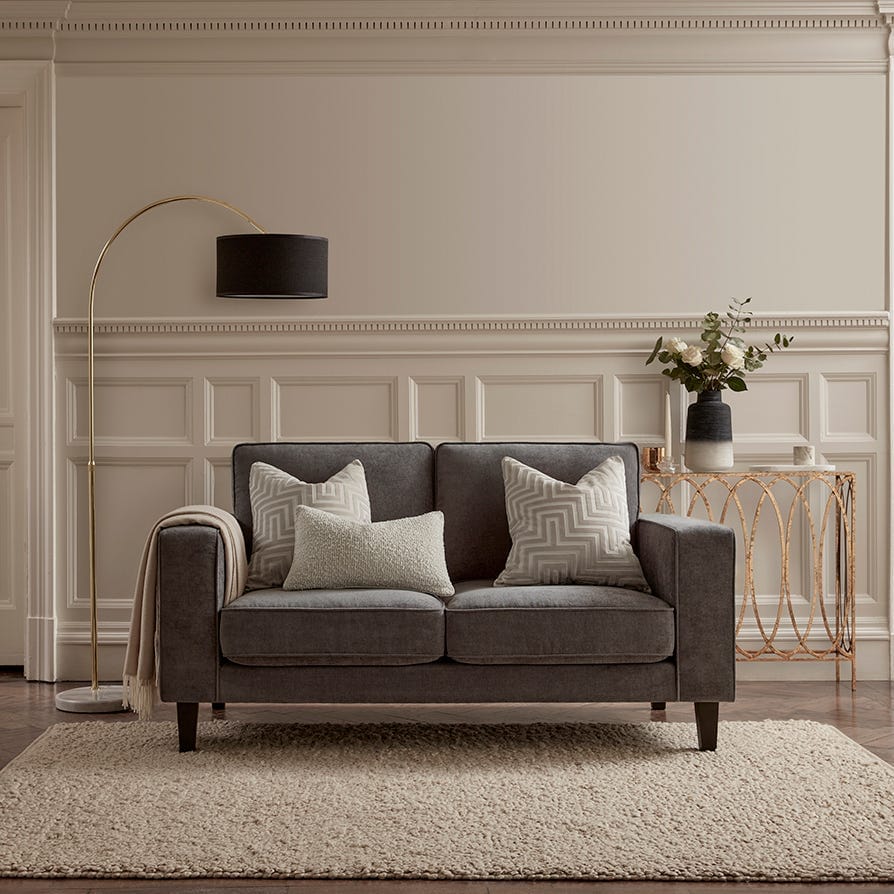 DUS-CC2-01274 Grade-C3 Dusk Soho 2 Seater Sofa - Grey RRP £459.00