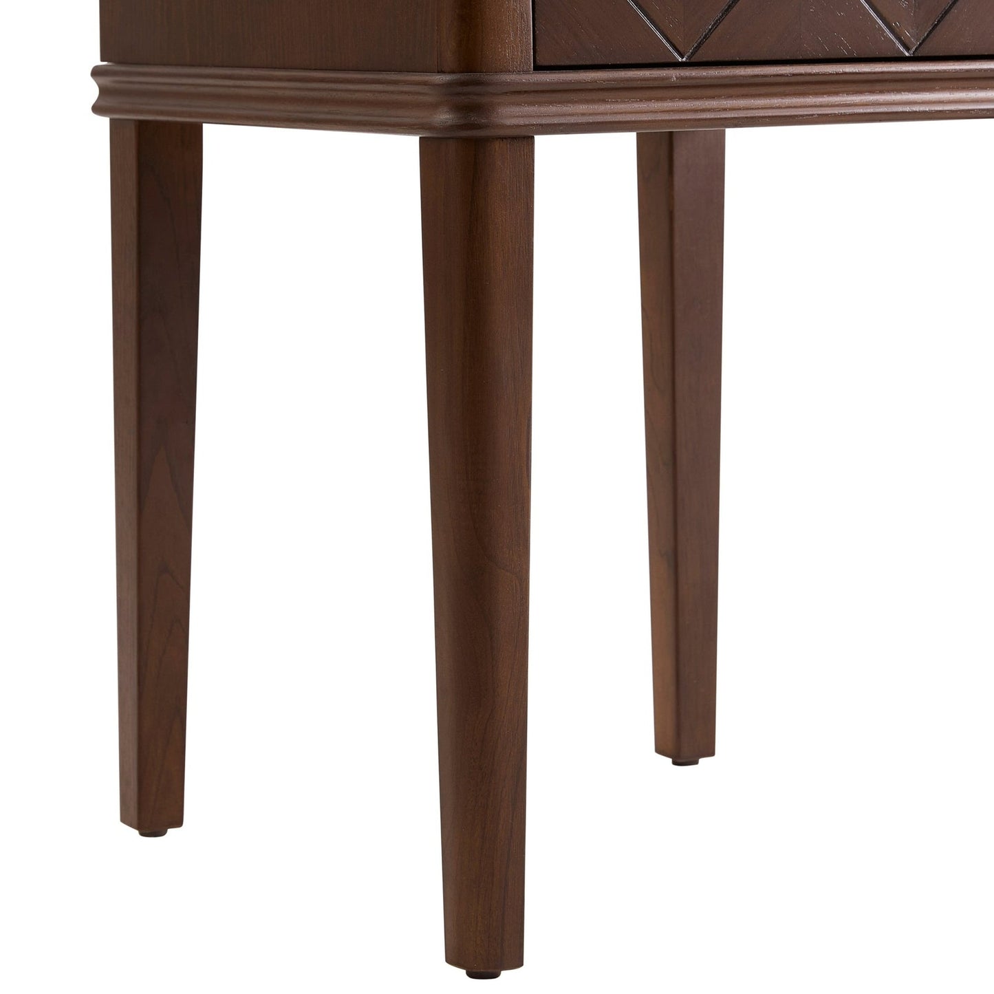 DUS-CC2-02525 Grade-B Dusk Stockholm Wood Veneer 1 Drawer Nightstand - Walnut RRP £129.00