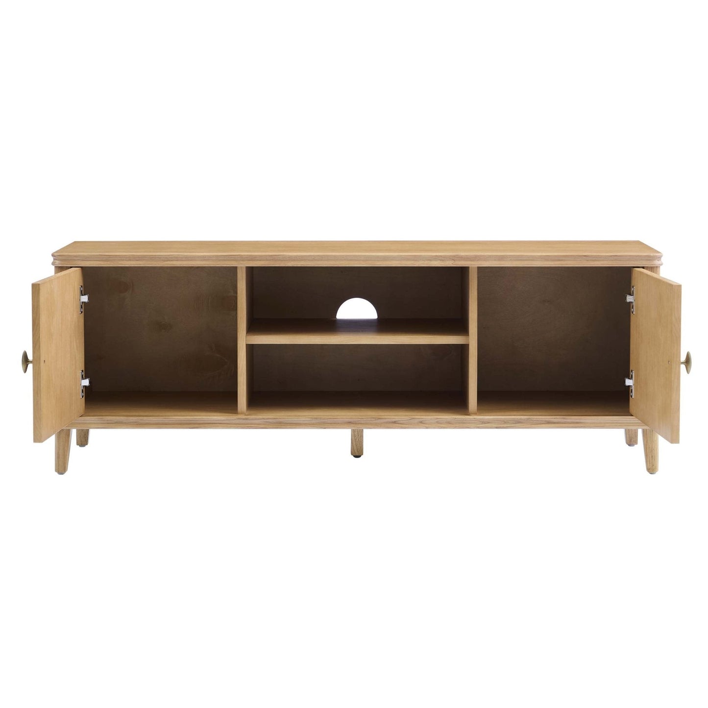 DUS-CC2-00551 Grade-C1 Dusk Stockholm Oak TV Unit - Light Wood RRP £215.00