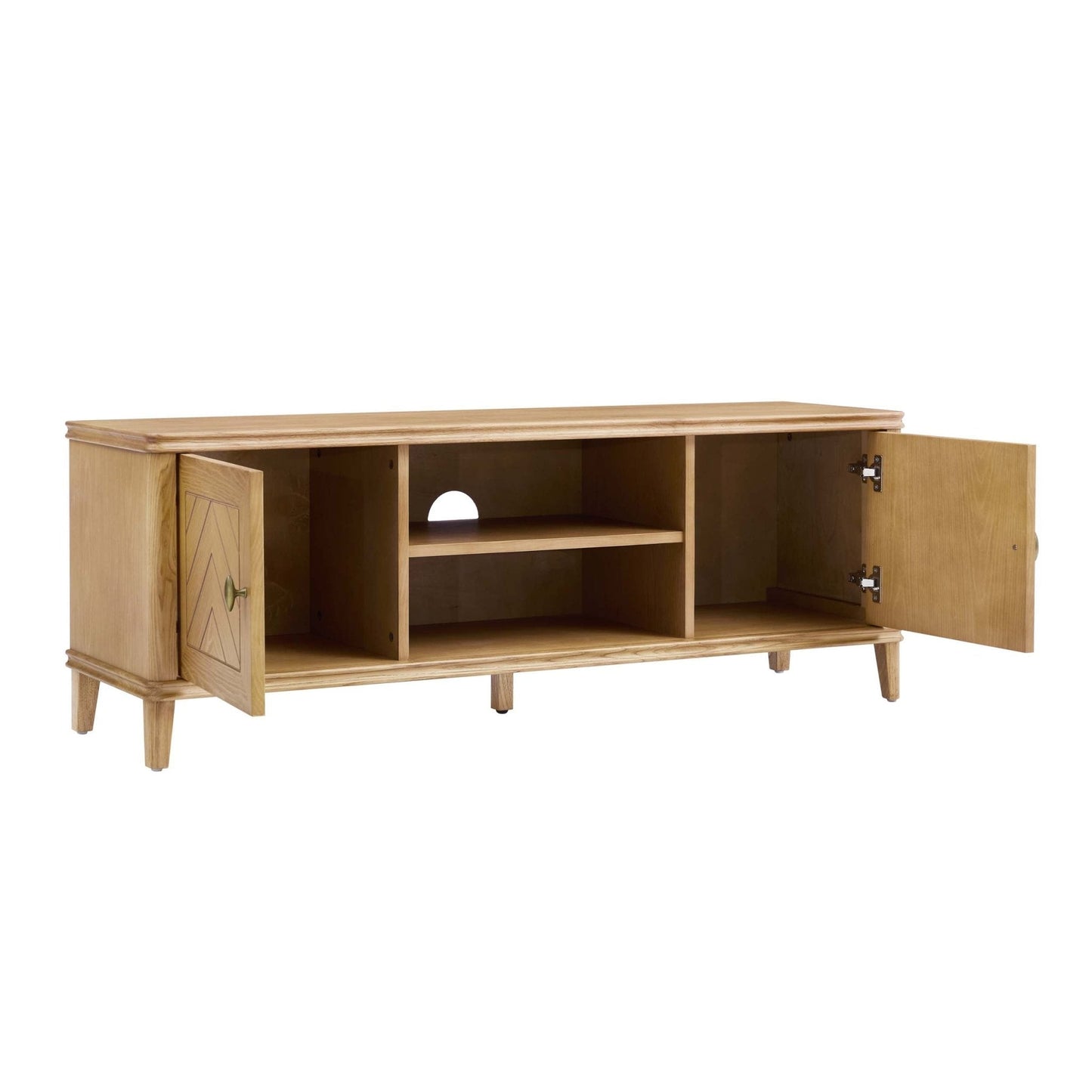 DUS-CC2-00551 Grade-C1 Dusk Stockholm Oak TV Unit - Light Wood RRP £215.00