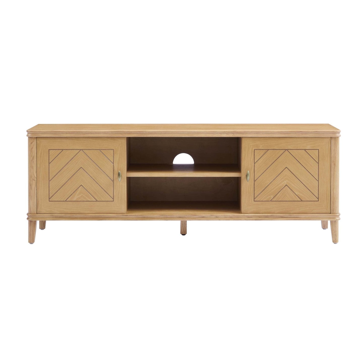 DUS-CC2-00551 Grade-C1 Dusk Stockholm Oak TV Unit - Light Wood RRP £215.00
