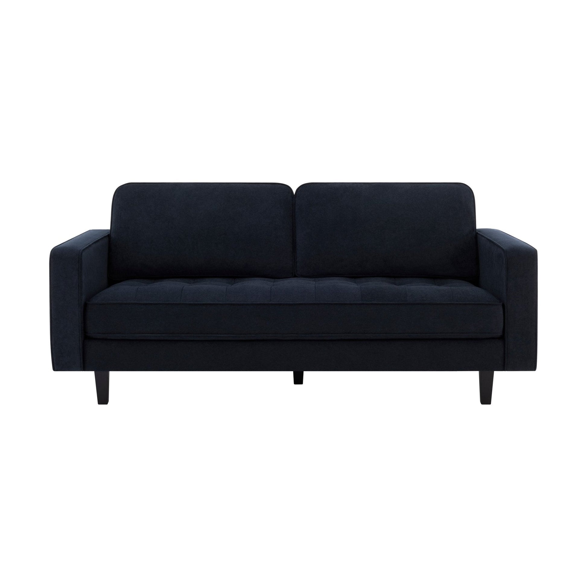 Dusk Sloane Grade B Midnight Dark Navy Velvet 3 Seater Sofa RRP £499