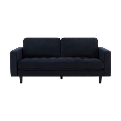 Dusk Sloane Grade B Midnight Dark Navy Velvet 3 Seater Sofa RRP £499